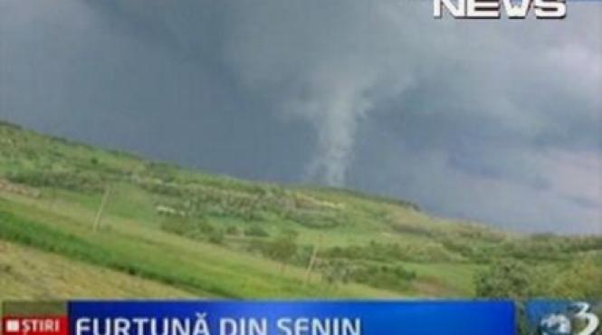 tornada in romania o localitate din bistrita nasaud lovita de furtuna