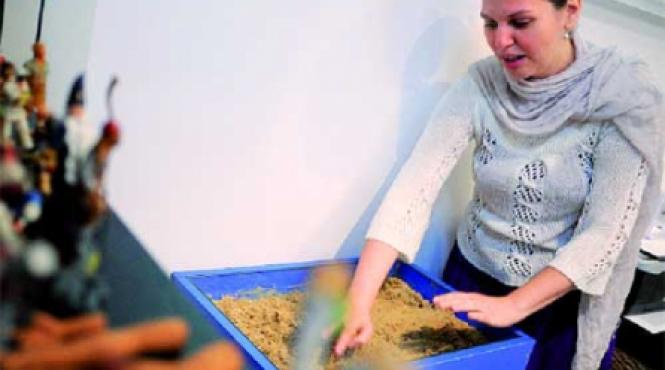 terapia prin jocul cu nisip