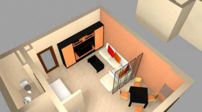 amenajarea de baza a unui spatiu de 30 mp