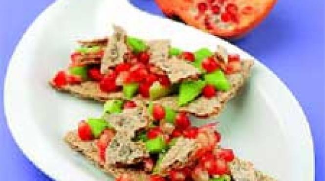 tartine cu kiwi si rodie