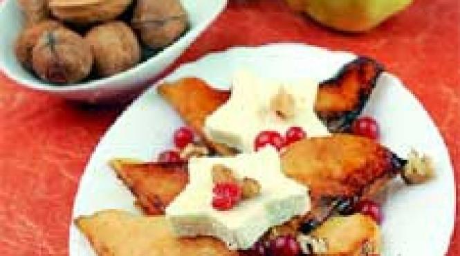 carpaccio de gutui cu branza