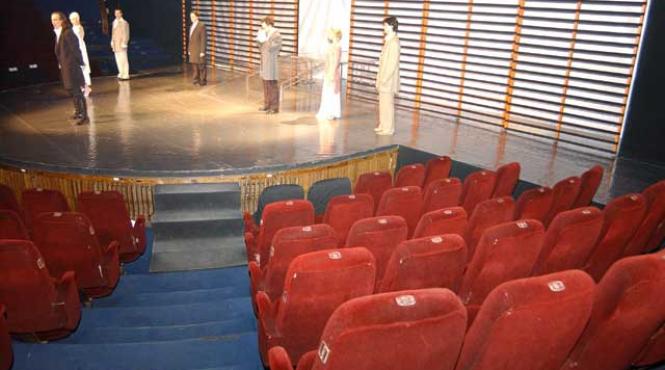 mari artisti in fata salilor goale