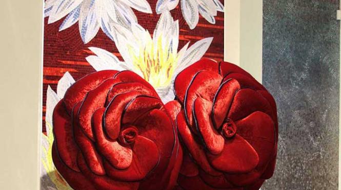 mozaic scaune de colectie si materiale pretioase lansate la roma