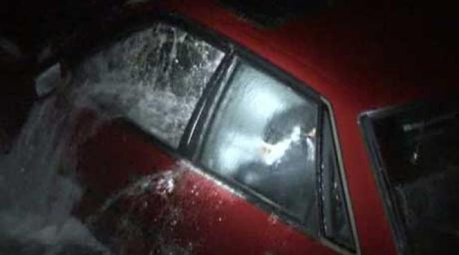 cu masina in mare plonjon de iarna video