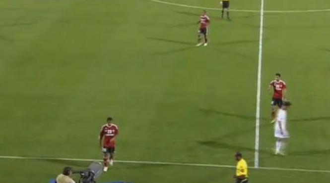 video robinho accidentat intr un amical de o camera tv