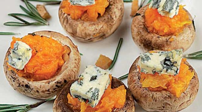 ciuperci umplute cu dovleac