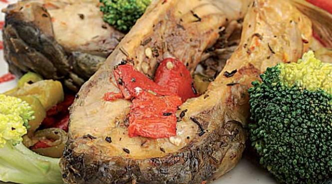 crap cu broccoli si legume