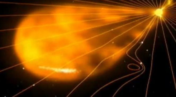 explozia solara trece de scutul pamantului