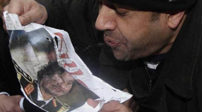 gaddafi a fugit la chavez