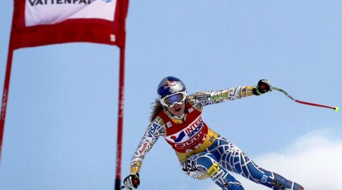 schi alpin lindsay vonn a castigat coborarea de la are