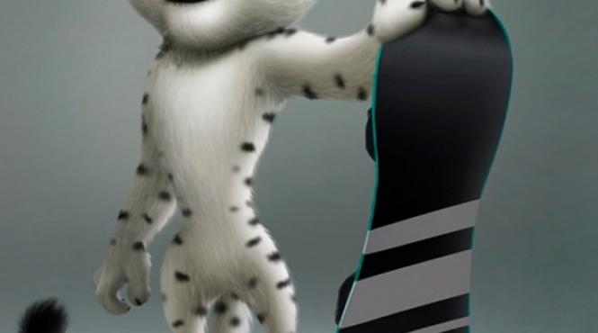 mascotele jo de iarna 2014 sunt un leopard un iepure si un urs polar