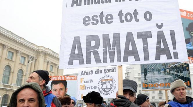 mii de militari in rezerva au protestat in capitala fata de recalcularea pensiilor