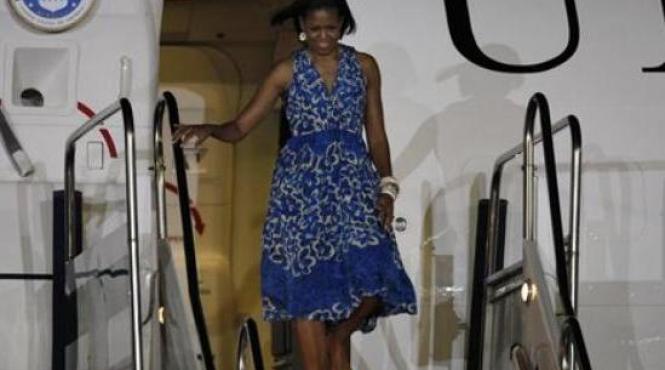 avionul in care se afla michelle obama a ratat aterizarea la washington