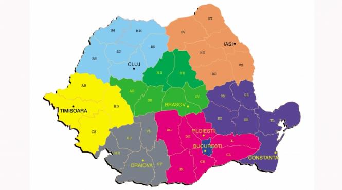 cum vor arata cele 8 megajudete 2 3 milioane de locuitori si zeci de mii km suprafata