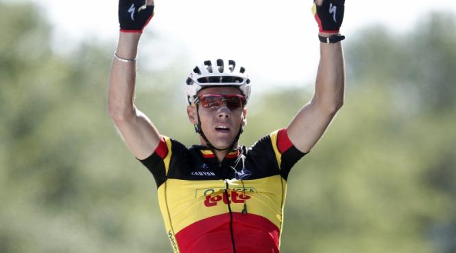 turul frantei philippe gilbert in tricoul galben