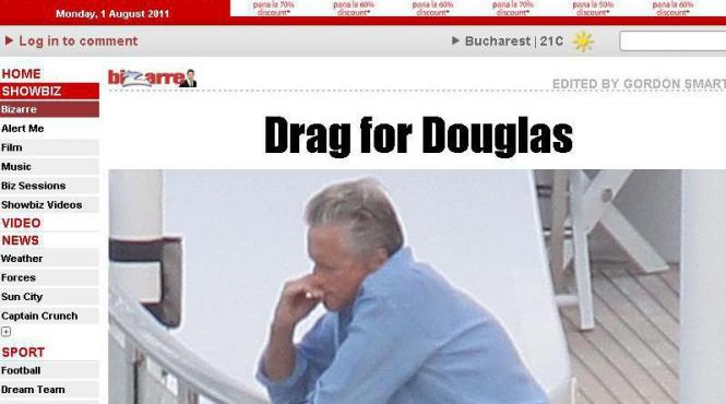 abia scapat de cancer la gat michael douglas fumeaza din nou