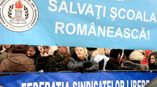 salariile din invatamant ingheata cotizatiile pentru sindicate intra in ilegalitate greva generala a fost eradicata in scoli