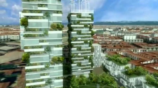 prima padure verticala din lume la milano video