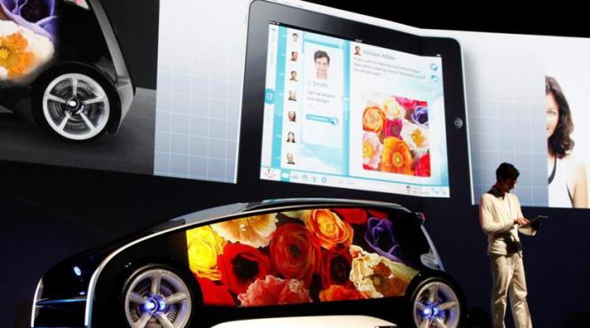 concept de senzatie dezvaluit la tokyo toyota fun vii un ecran gigant pe patru roti video