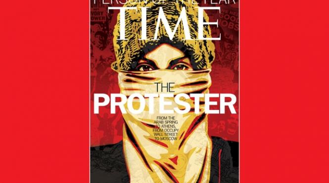 omul anului 2011 pentru revista time protestatarul
