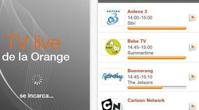 aplicatie tv de la orange pentru android