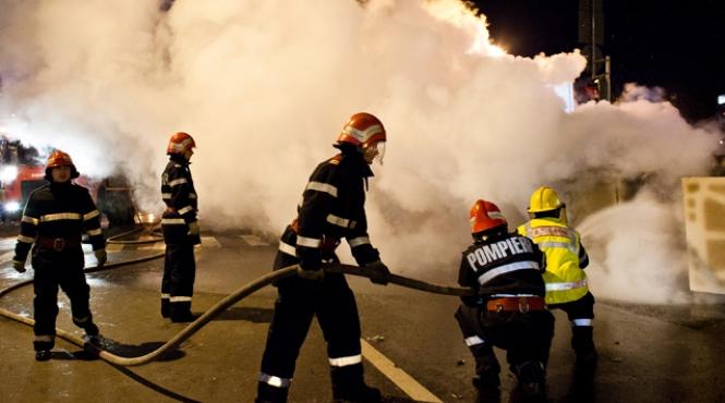 incendiu la o fabrica de incaltaminte din mogosoaia