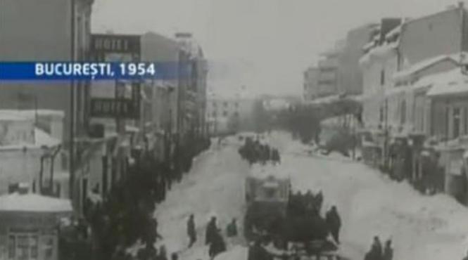 in lupta cu nametii acum 58 de ani vezi imagini cu marele viscol din 1954