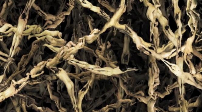 video peste 2 milioane de corpuri umane goale intr o opera de arta