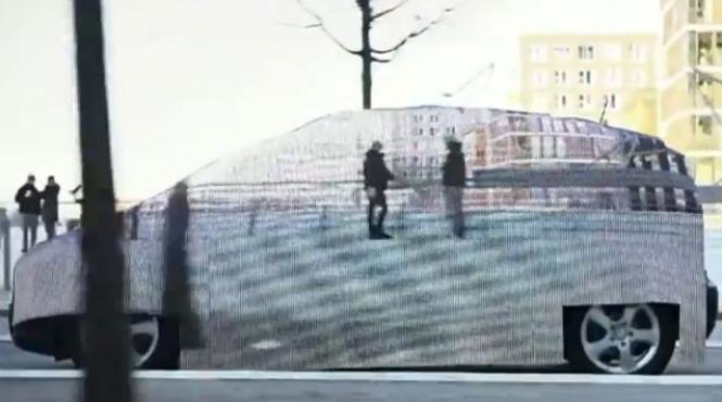 video mercedes a construit o dubita invizibila