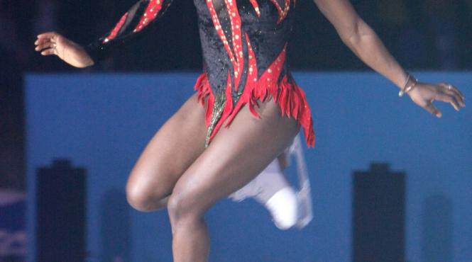 sunt foarte recunoscatoare ca am fost adoptata surya bonaly pentru a doua oara in romania la kings on ice