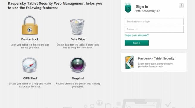 kaspersky securizeaza tabletele cu android