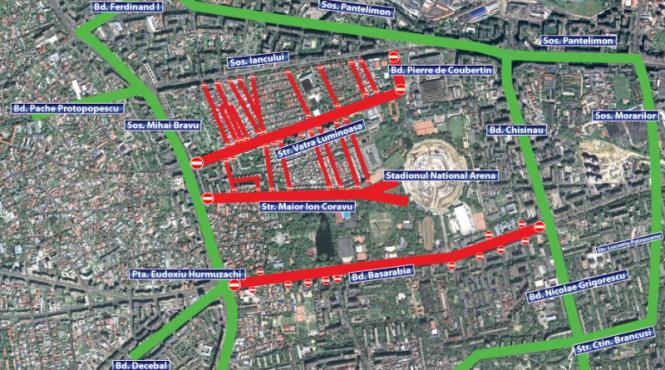 finala competitiei europa league aduce restrictii de circulatie in capitala vezi pe unde nu poti circula si care sunt rutele ocolitoare