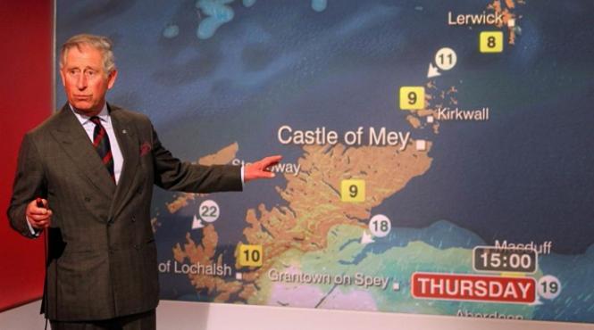 video bbc l a convins pe printul charles sa prezinte vremea