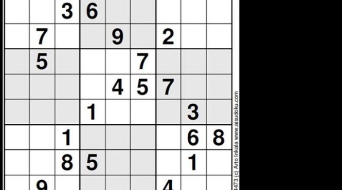 cel mai complicat sudoku din lume crezi ca poti sa l rezolvi