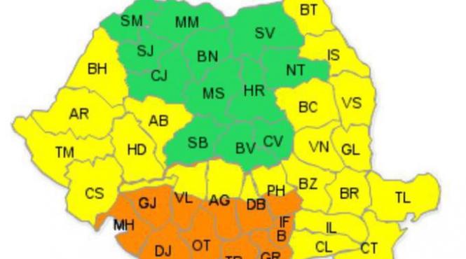 cod portocaliu de canicula in bucuresti si 11 judete din sudul tarii temperaturile pot depasi 39 de grade celsius