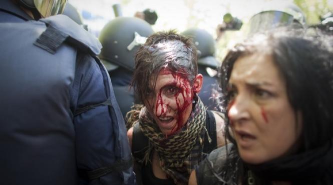 mineriada madrilena cel putin doi raniti in confruntarile cu fortele de ordine