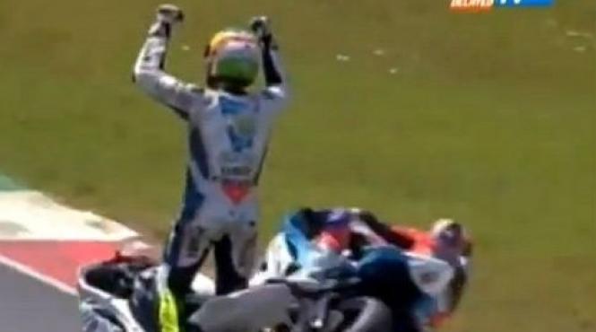 video a sarbatorit victoria cu un tur inainte si a terminat pe locul 14