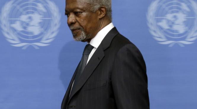 kofi annan demisioneaza din functia de emisar international pentru siria denuntand militarizarea excesiva a conflictului