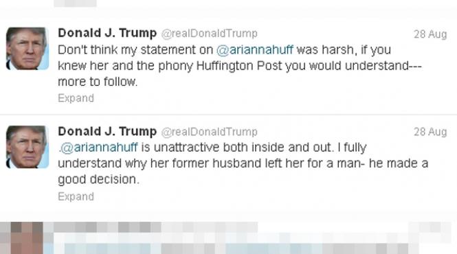 razboi pe twitter ce a scris donald trump despre arianna huffington