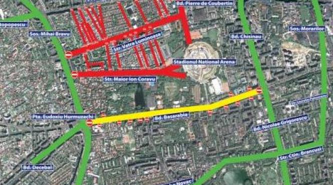 lansarea candidatilor usl modifica circulatia in zona arenei nationale rute ocolitoare