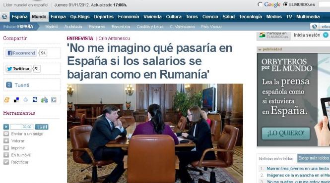 antonescu el mundo interviu