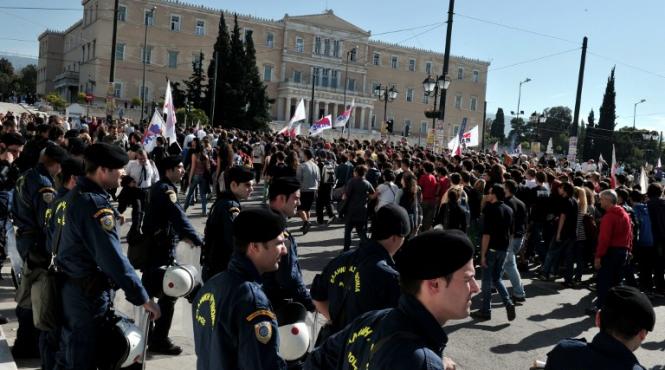grecia greva generala parlamentul protest masuri de austeritate