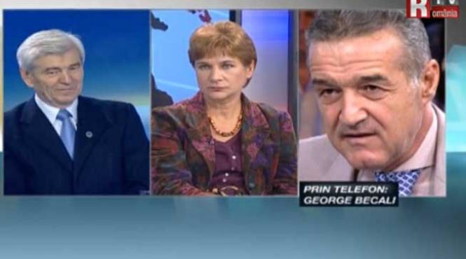 gigi becali a lovit din nou la romania tv a facut o ciocanitoare pe andreea pora