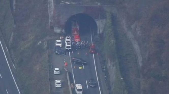 accident tunel prabusit japonia sasago