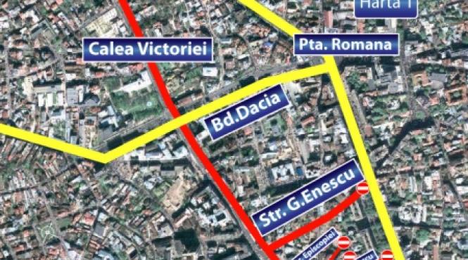 strazile din bucuresti unde traficul rutier va fi oprit de revelion