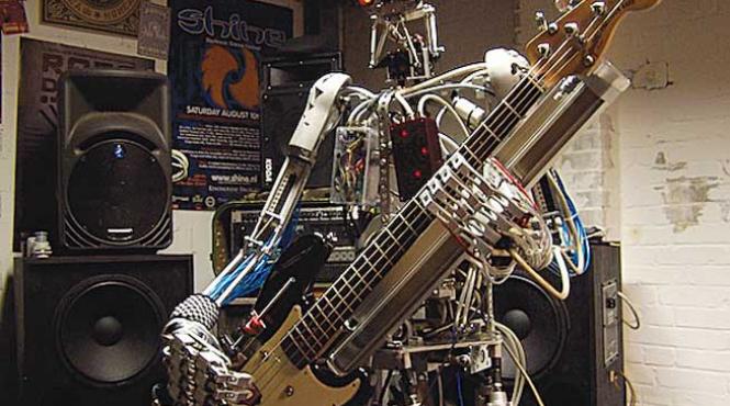 compressorhead robotii care canta rock
