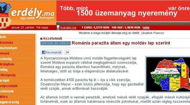 nezavisimaia moldova romania este un stat parazit care ameninta suveranitatea moldovei