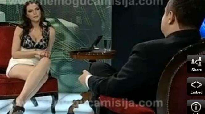 ce i a fost dat premierului sarb sa vada in timpul unei emisiuni televizate video