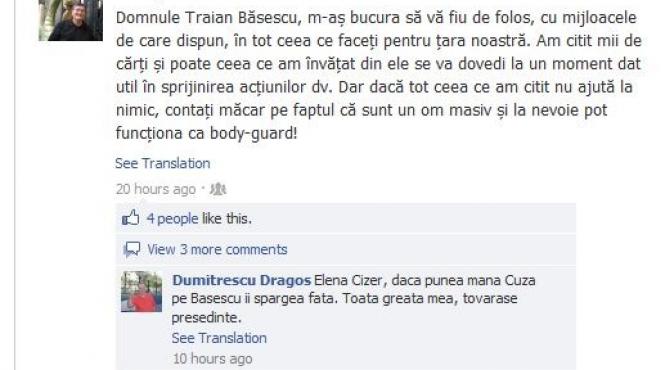 alex stefanescu traian basescu bodyguard facebook