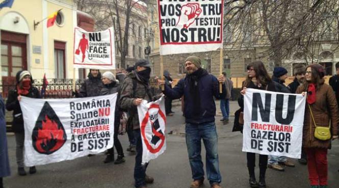 oradea protest impotriva exploatarii gazelor de sist